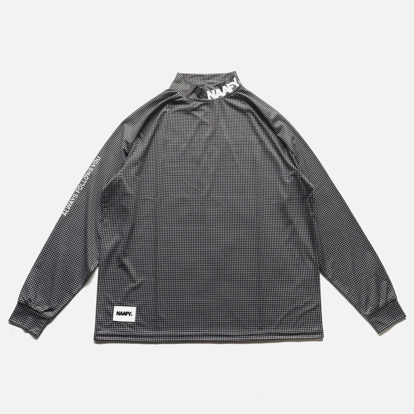 Houndstooth L/S MOCKNECK