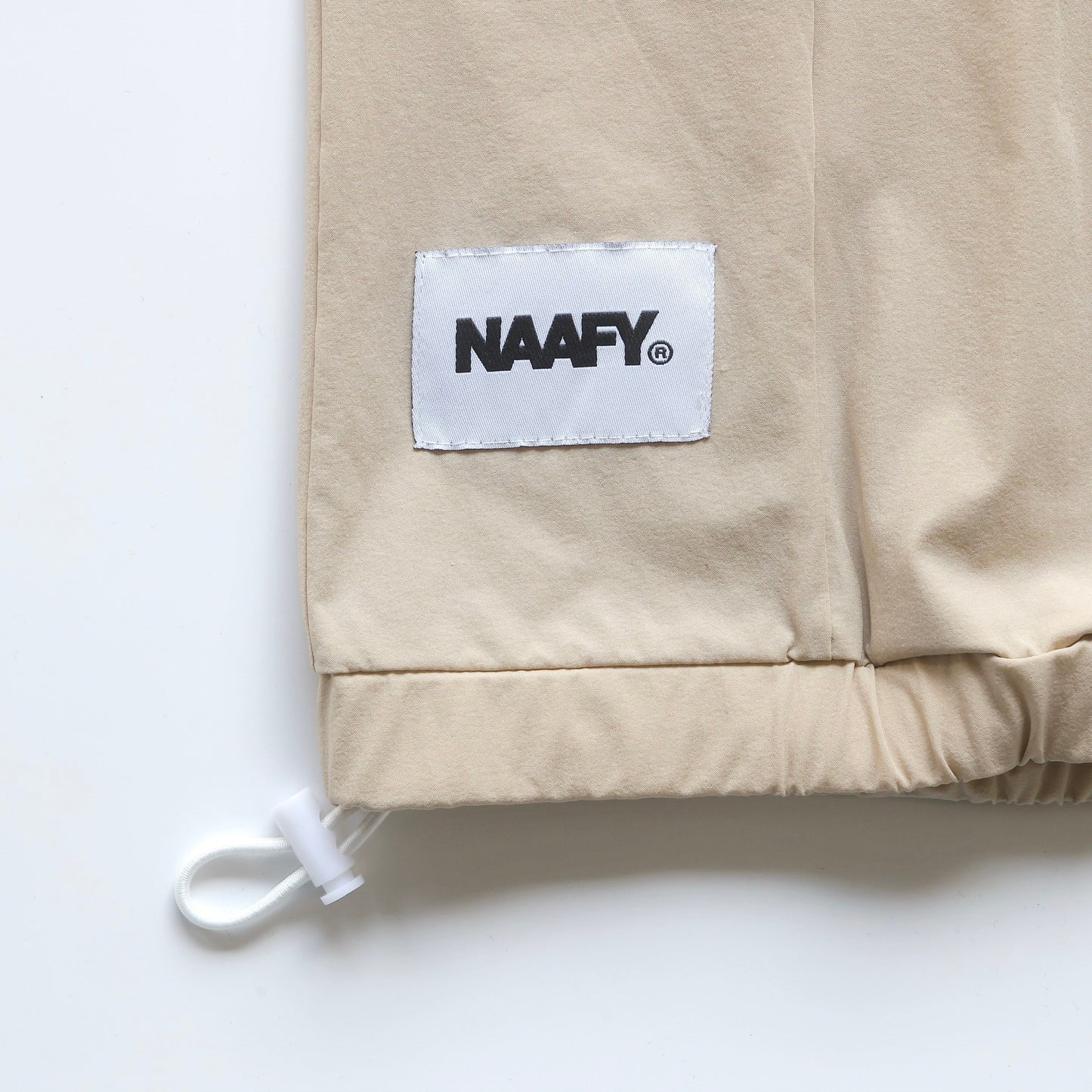 NAAFY Half Zip Short Sleeve Piste Beige Check