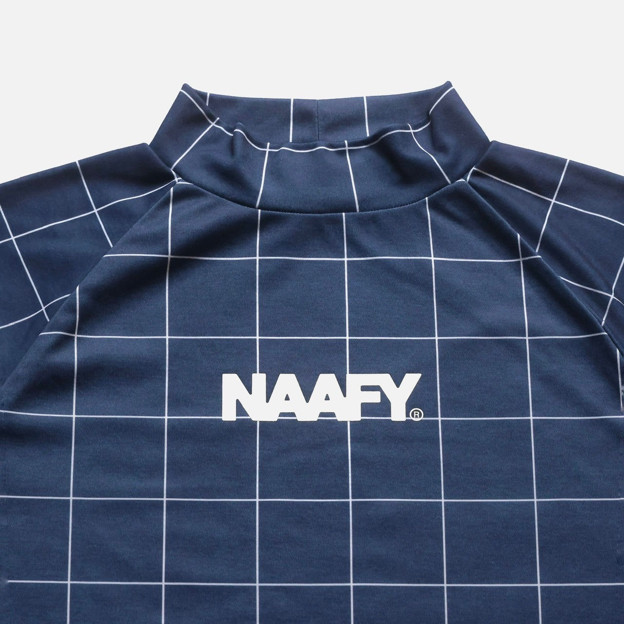 WINDOWPANE CHECK S/S MOCKNECK