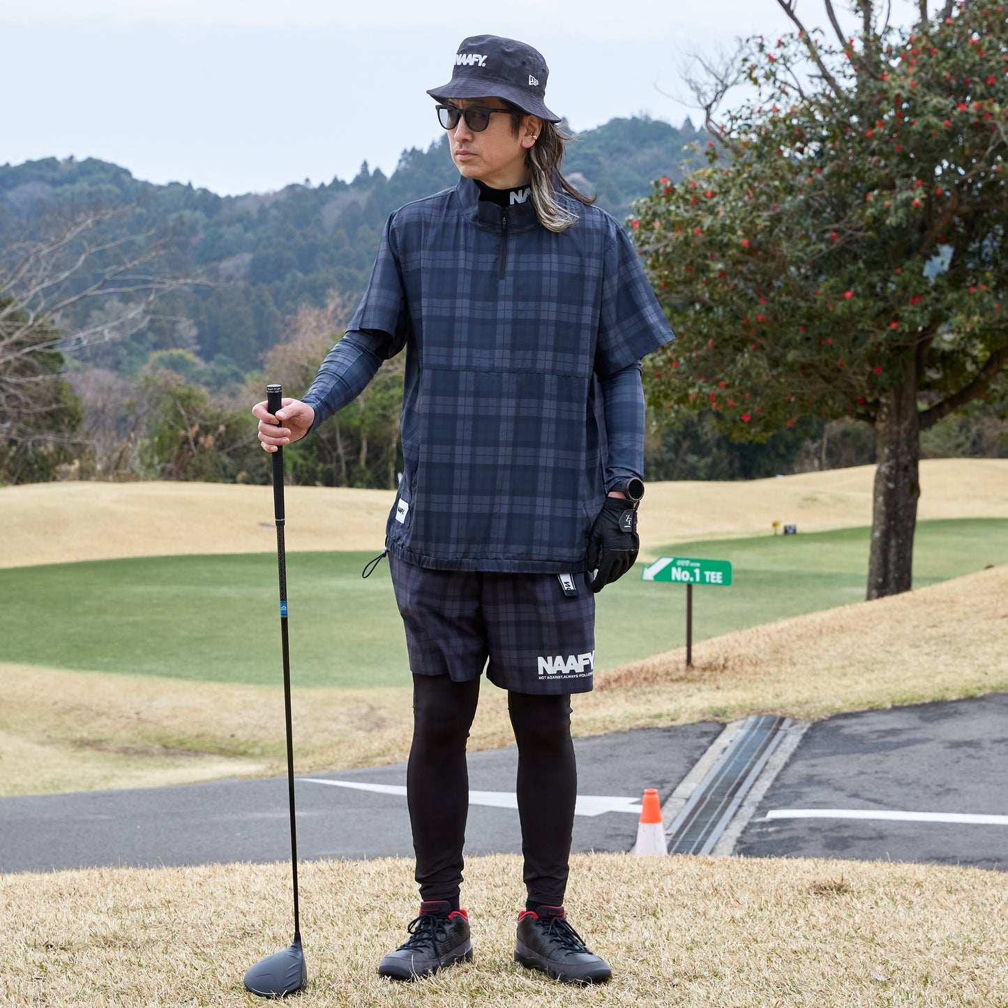 PLAID S/S PISTE HALF ZIP 2