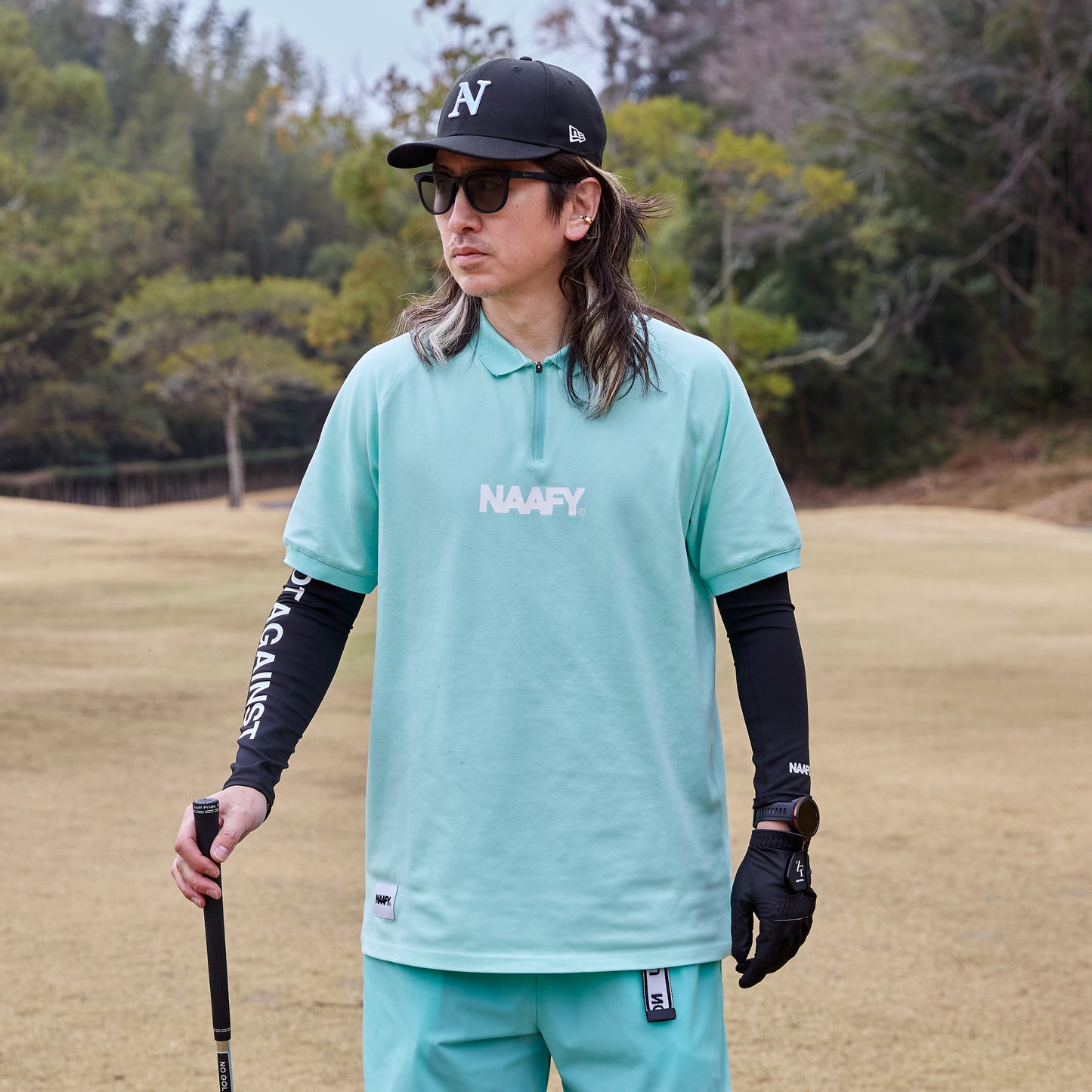 S/S POLO HALF ZIP - MINT
