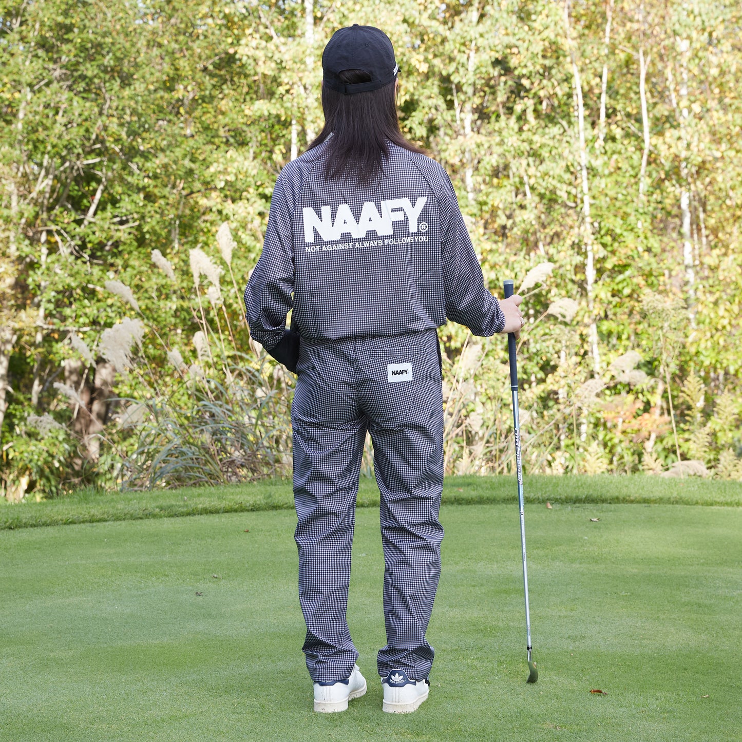 Houndstooth L/S MOCKNECK
