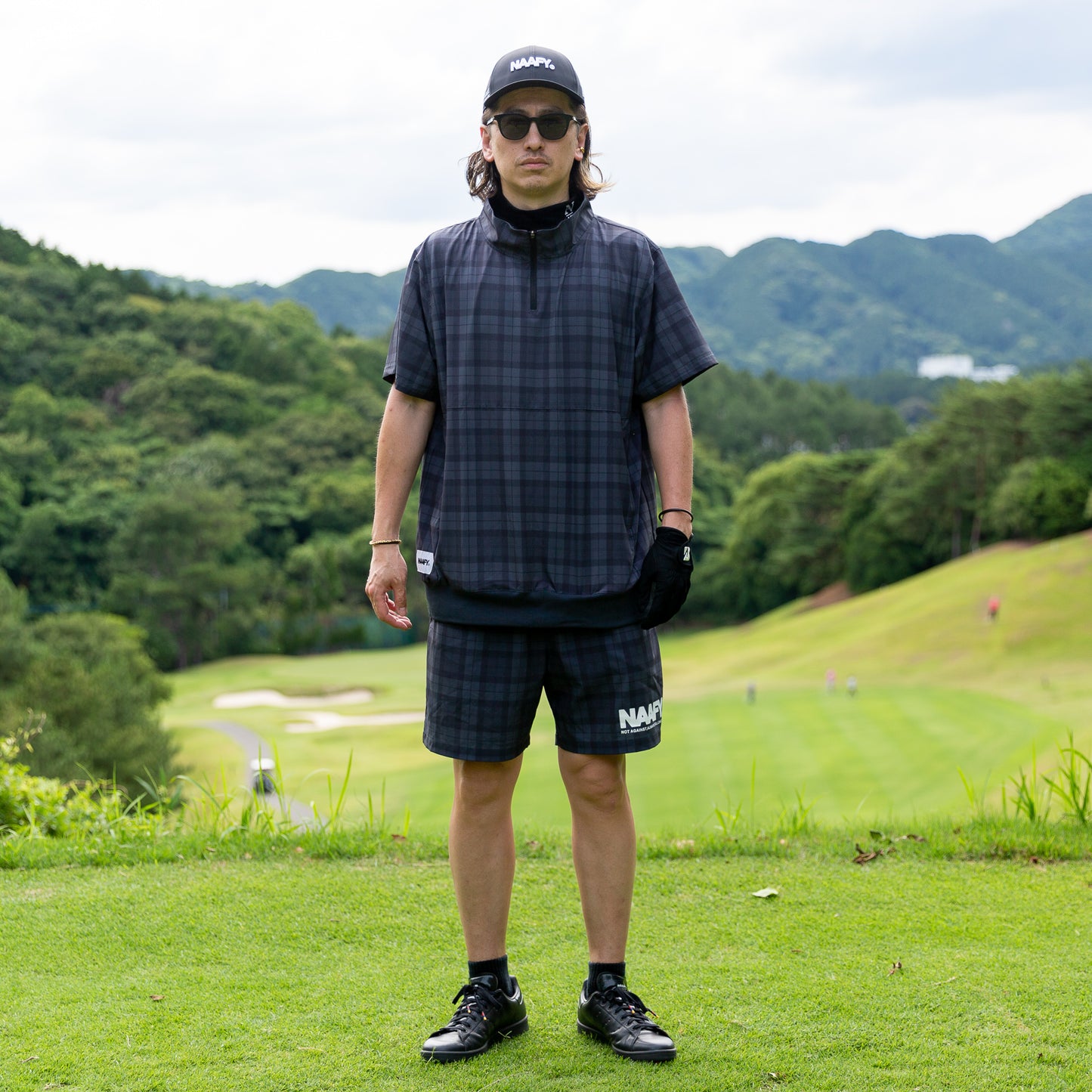 PLAID S/S PISTE HALF ZIP