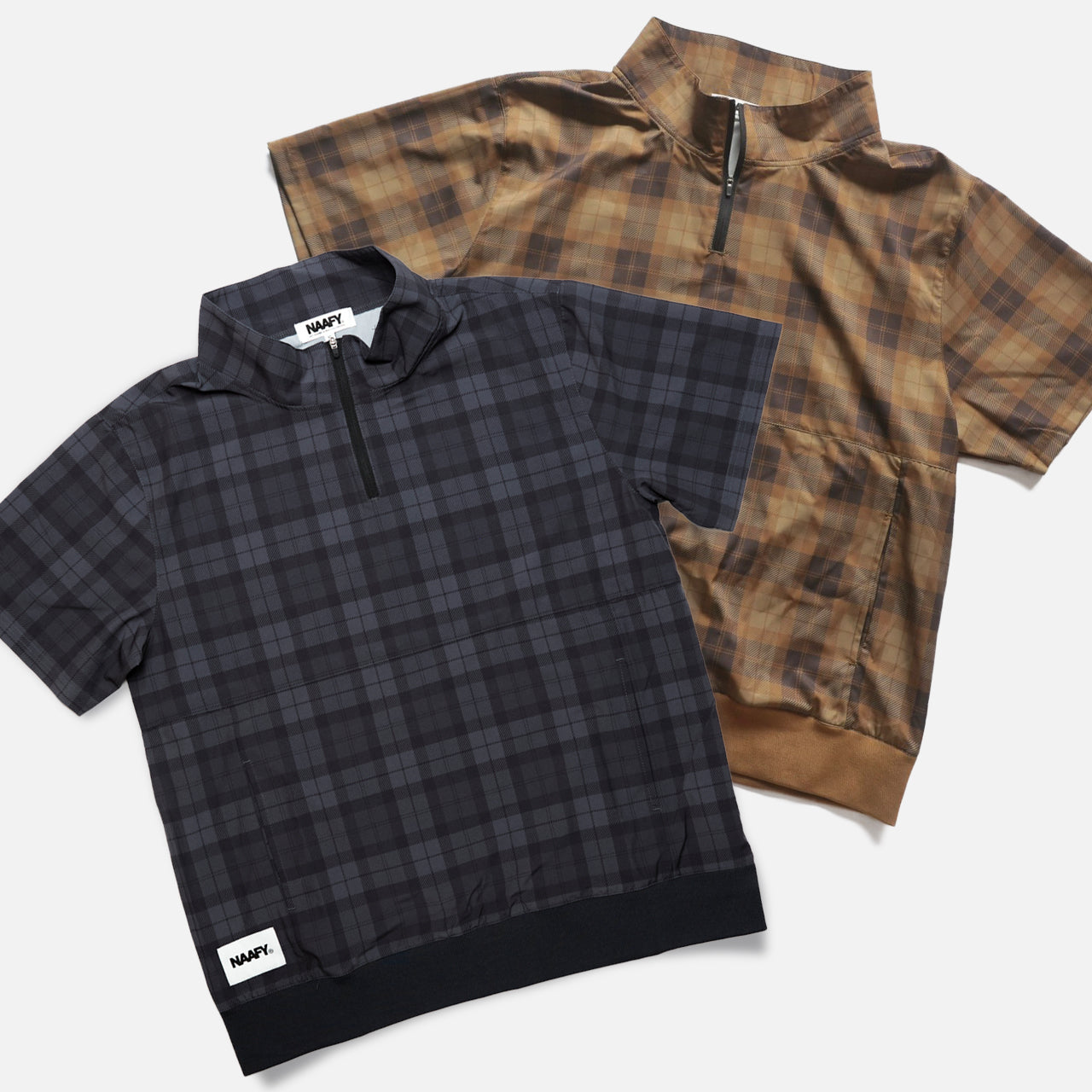 PLAID S/S PISTE HALF ZIP