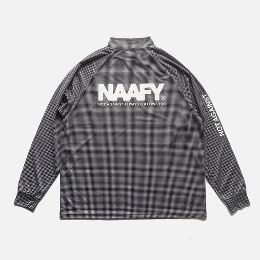 Houndstooth L/S MOCKNECK