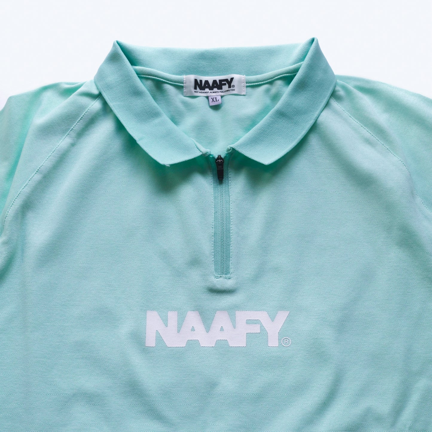 S/S POLO HALF ZIP - MINT