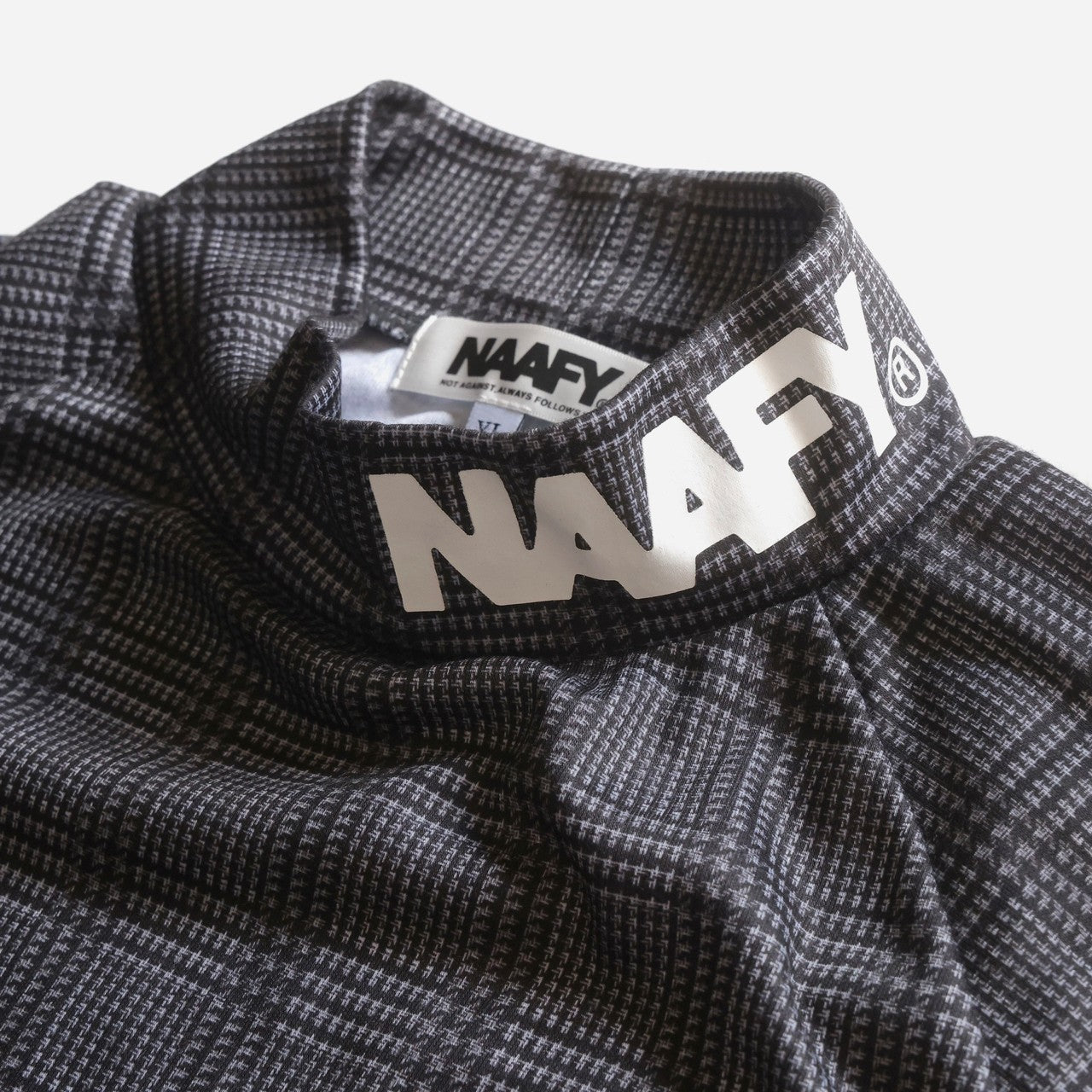 GLEN CHECK S/S MOCKNECK