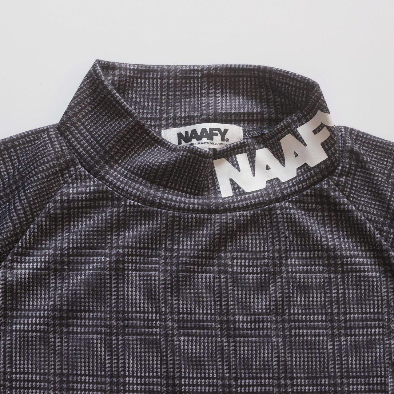 GLEN CHECK S/S MOCKNECK