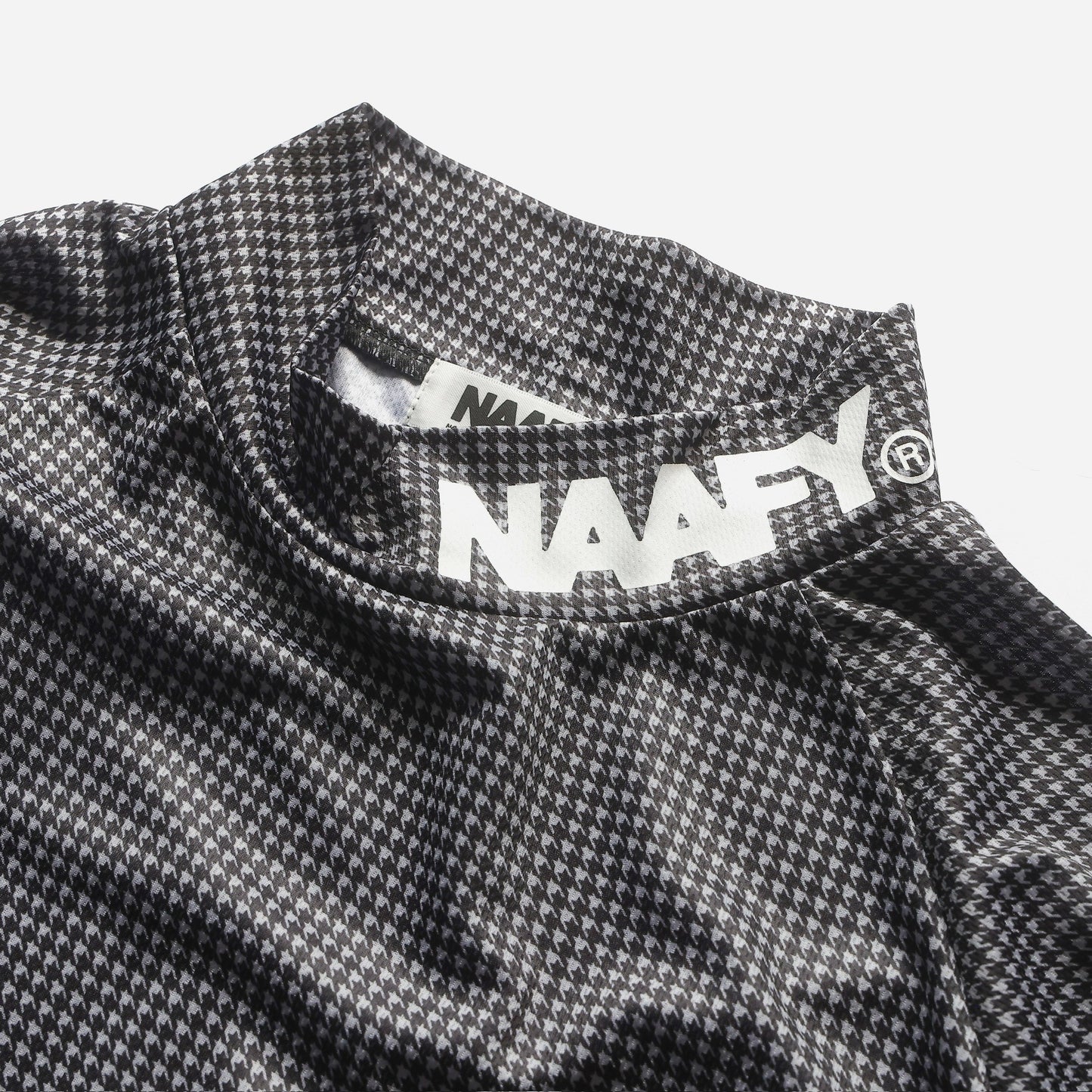 Houndstooth L/S MOCKNECK