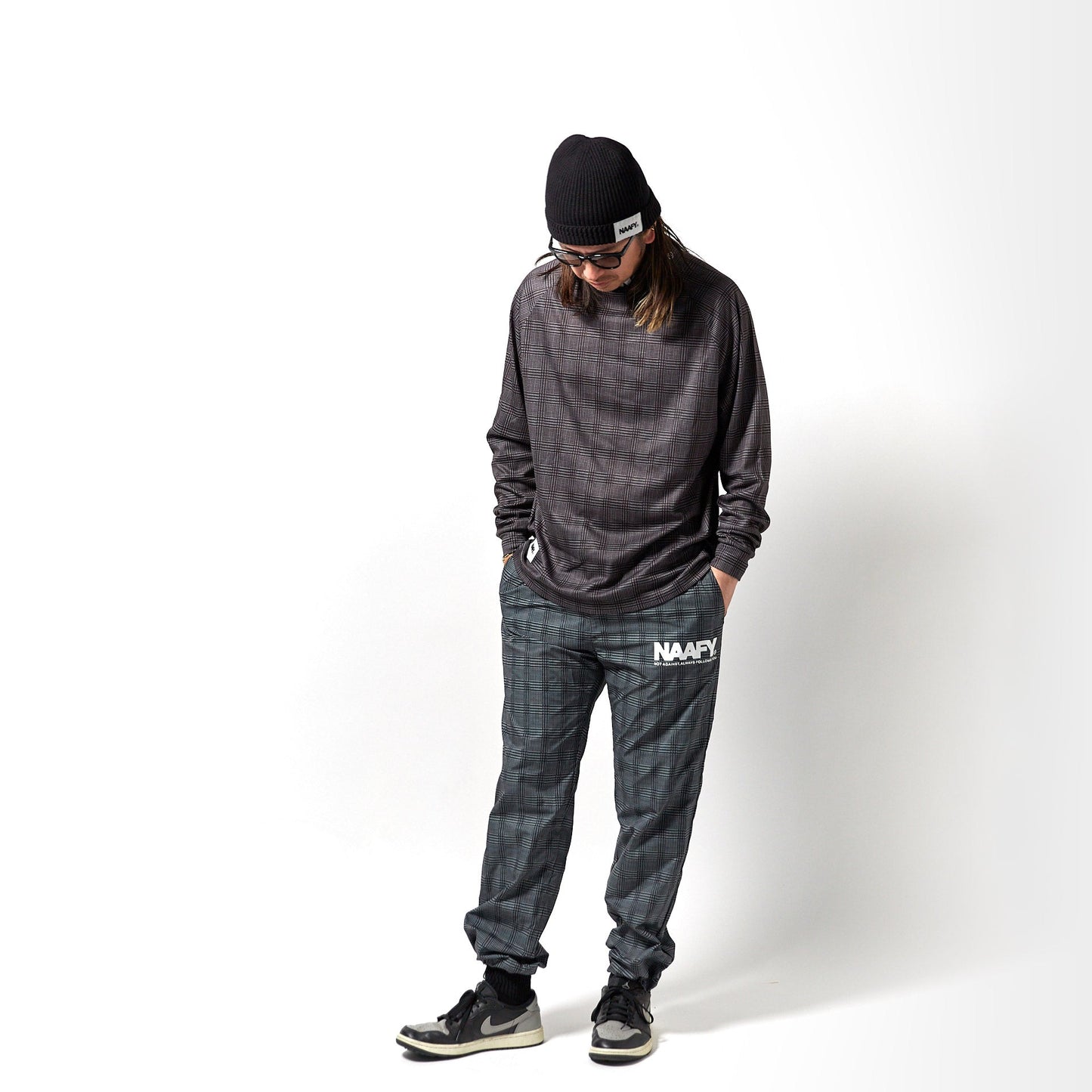GLEN CHECK L/S MOCKNECK