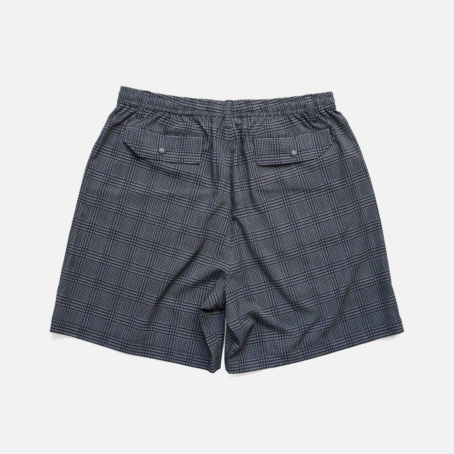 GLEN CHECK NYLON SHORTS