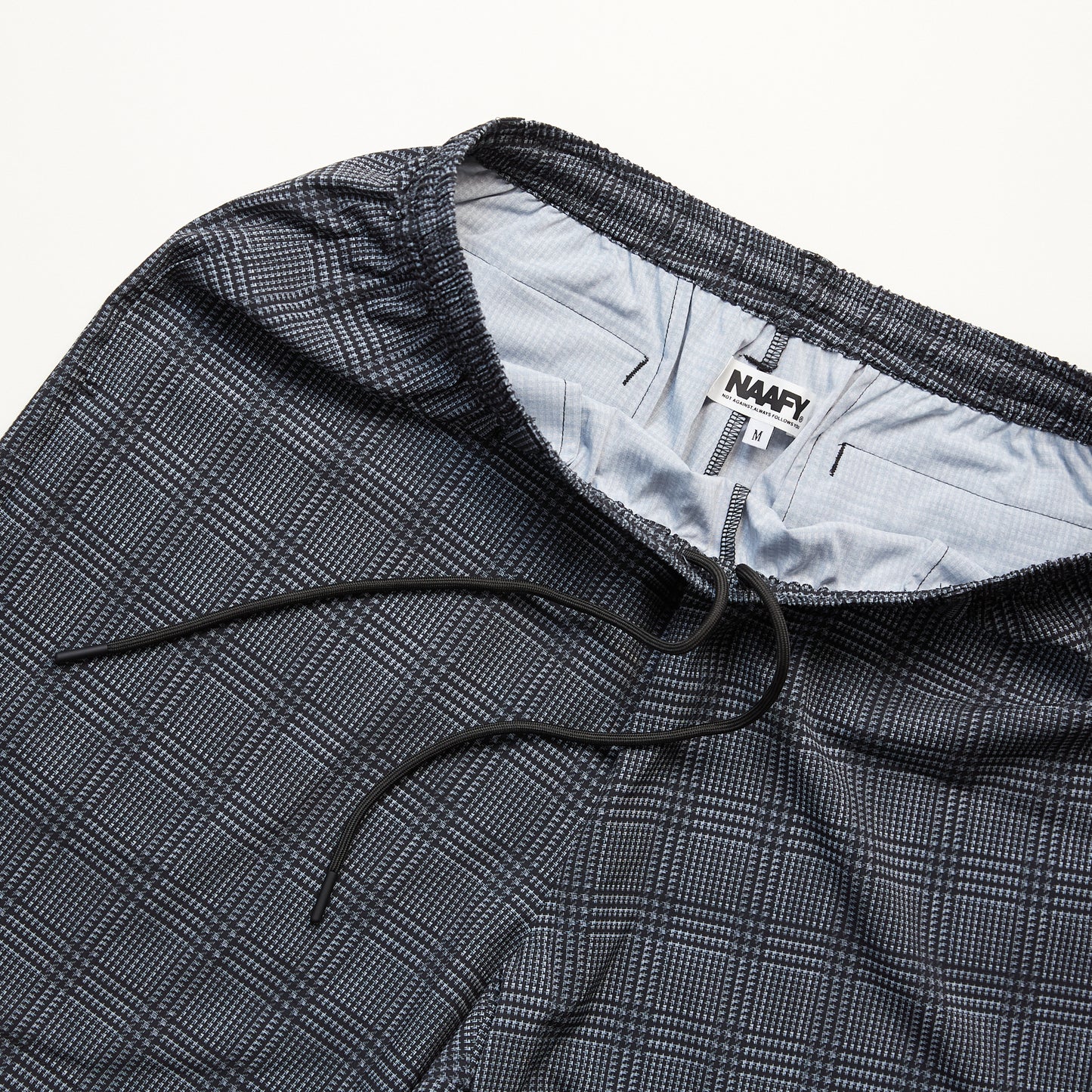 GLEN CHECK NYLON SHORTS
