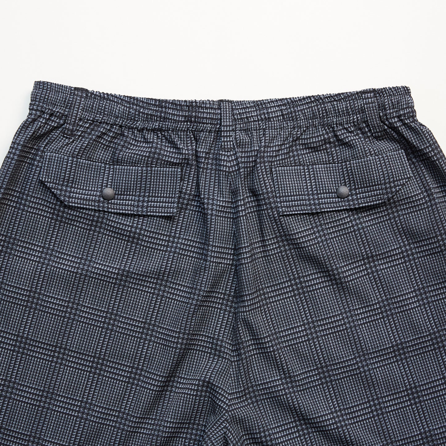 GLEN CHECK NYLON SHORTS