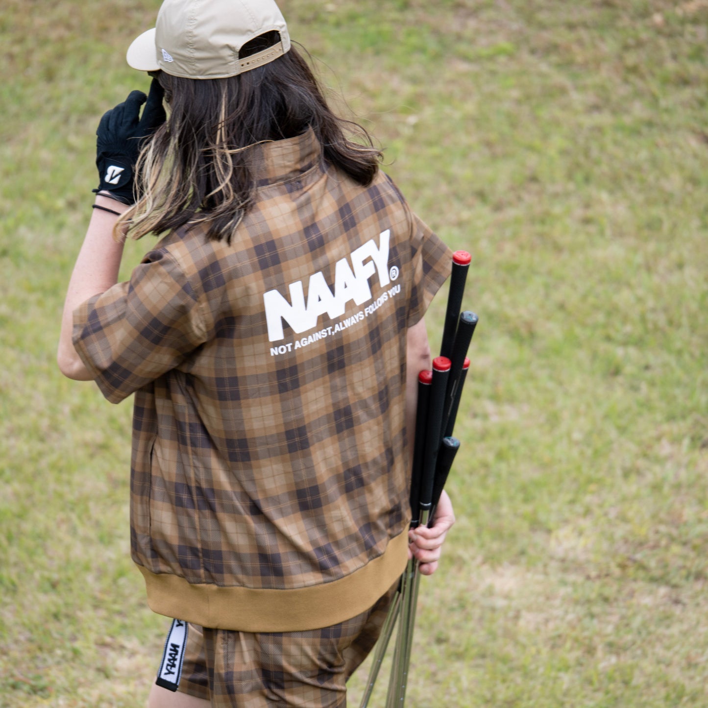PLAID S/S PISTE HALF ZIP