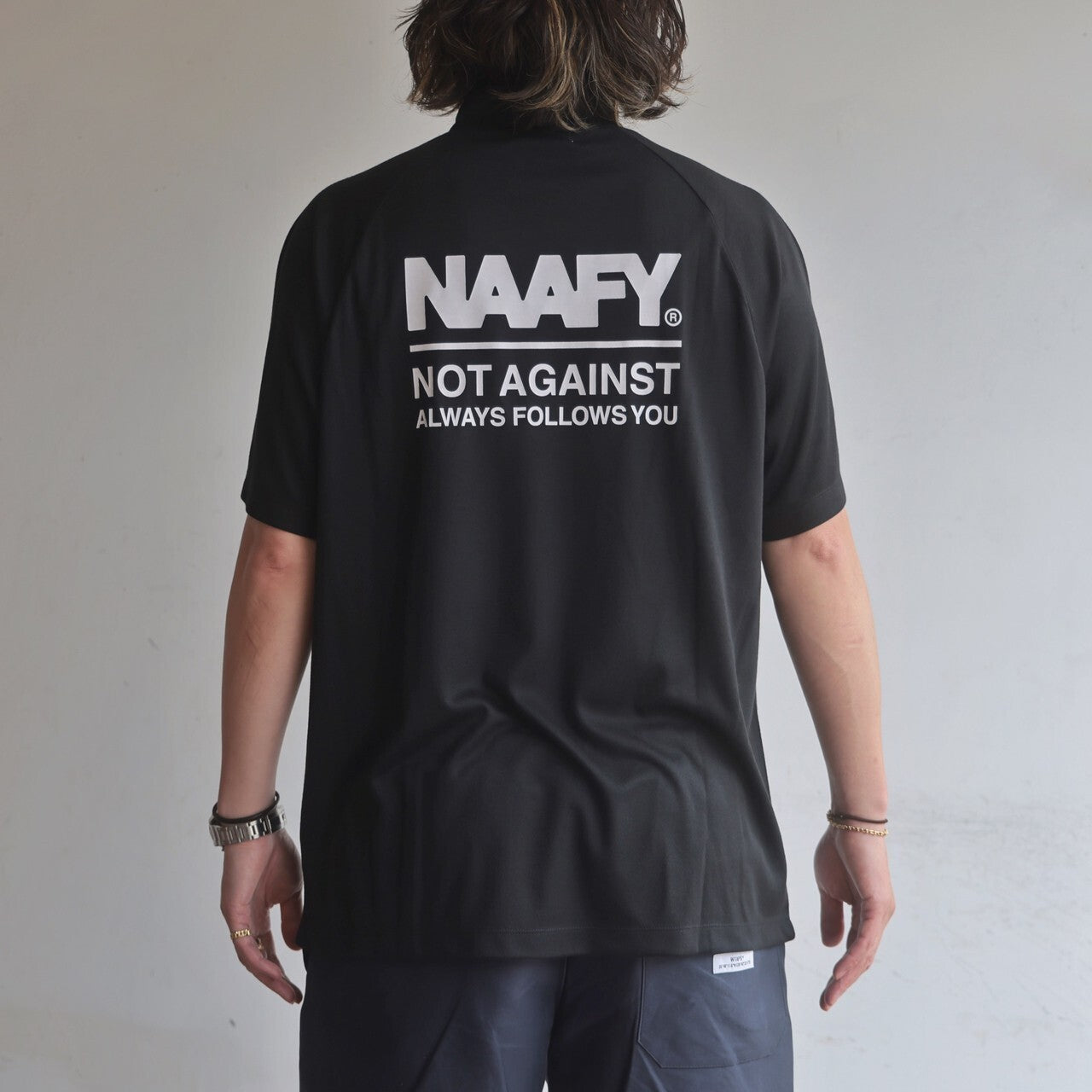 "NAFY" S/S MOCKNECK