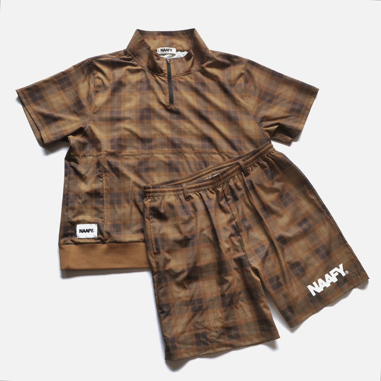 PLAID S/S PISTE HALF ZIP