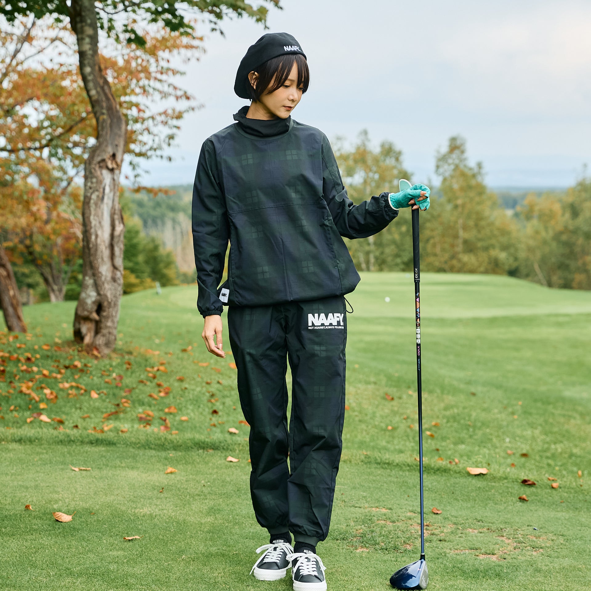 NAAFY PISTE/JOGGER PANTセット　L ブラック ブラックウォッチ柄 ジョガーパンツ - NAAFY公式ストア