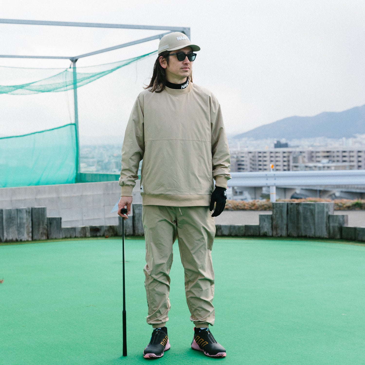 CLUBHAUS NO GOLF HALF ZIP PISTE L/S - ウエア(男性用)