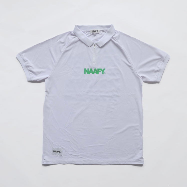 S/S POLO HALF ZIP - GREEN