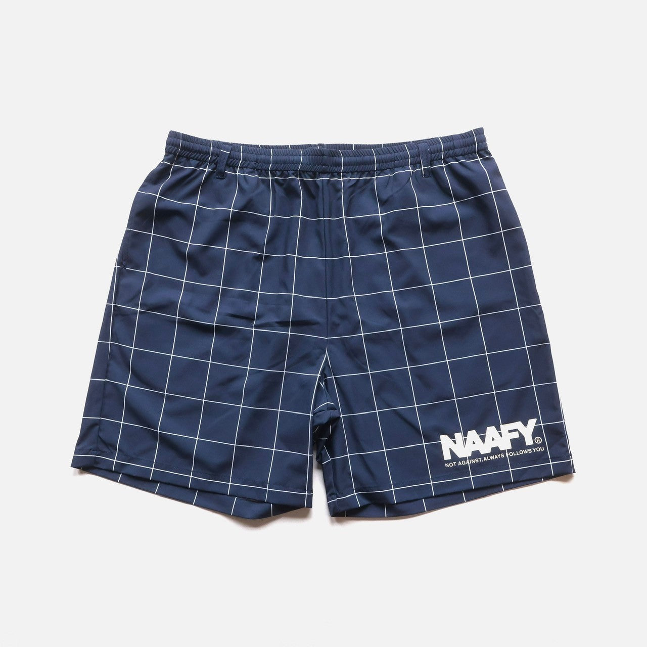 WINDOWPANE CHECK NYLON SHORTS