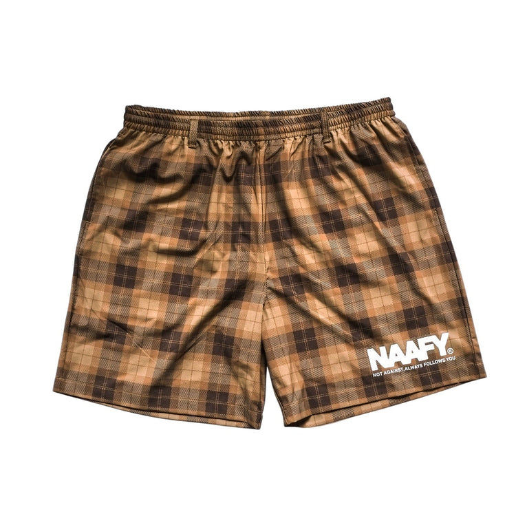 NAAFY Nylon Shorts 2 Plaid Pattern