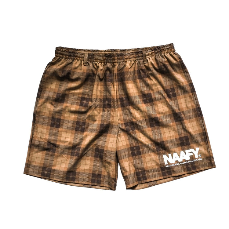 PLAID NYLON SHORTS 2