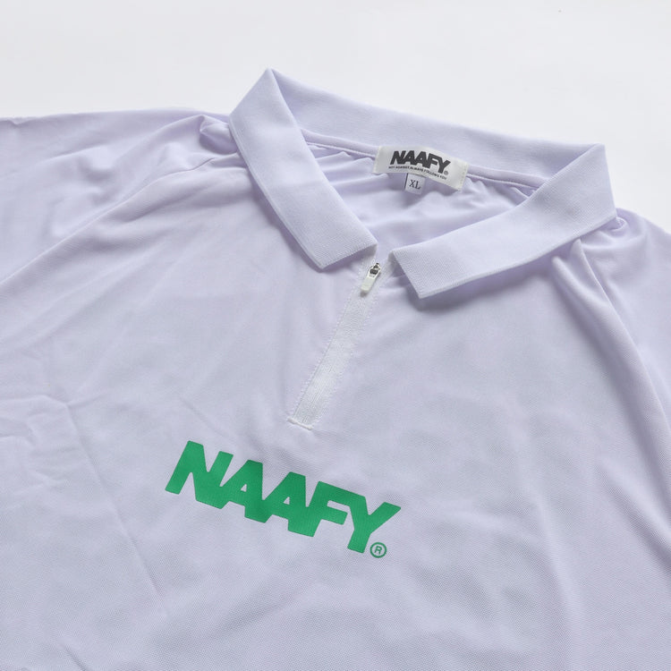 S/S POLO HALF ZIP - GREEN