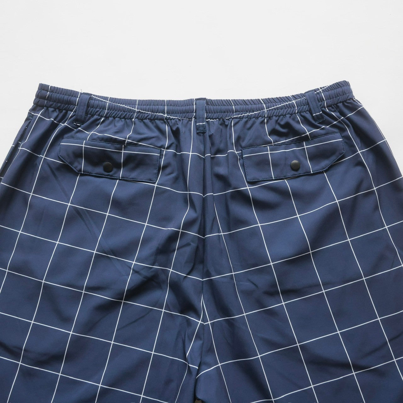 WINDOWPANE CHECK NYLON SHORTS