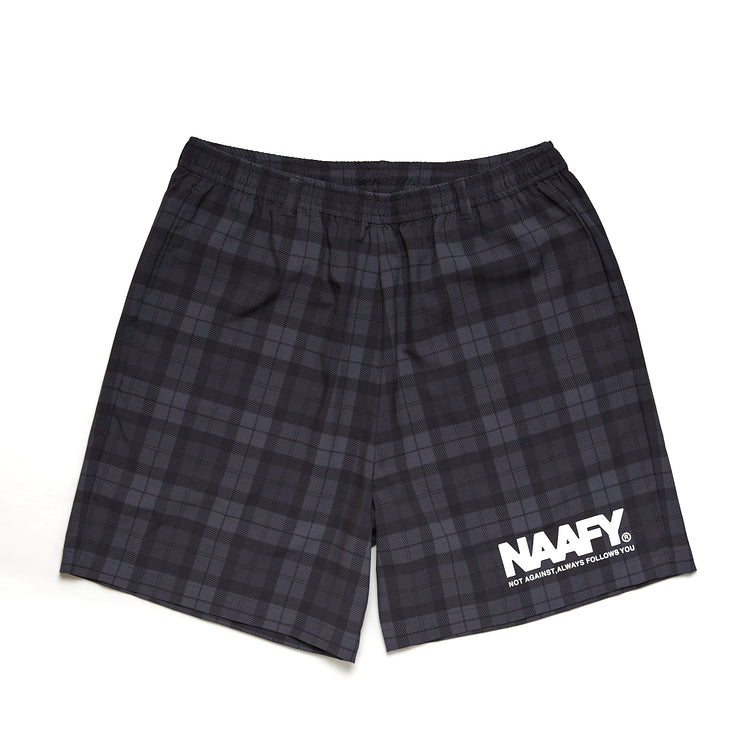 PLAID NYLON SHORTS 2