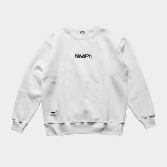 LOGO CREW SWEAT - WHITE