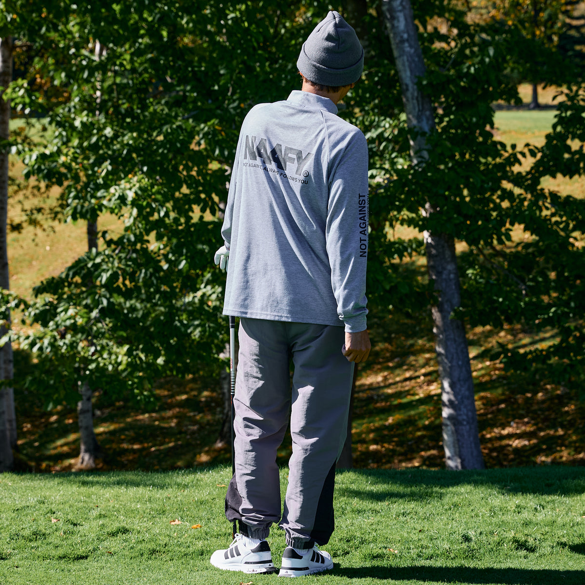 L/S MOCKNECK 2 - GRAY